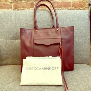 Rebecca Minkoff Leather Shoulder Bag - Bordeaux